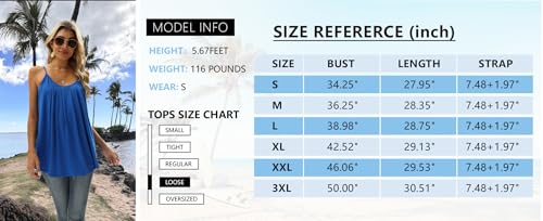 Aokosor Ladies Summer Vest Adjustable Spaghetti Straps