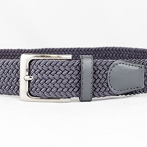Woodland Leathers Elastic Braided Belt, Unisex Stretch