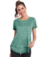 Deaviya Women's Short Sleeve Workout T-Shirt, Loose Fit