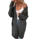 Beskie Women's Long Sleeve Open Front Cardigan with Pockets