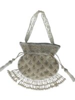 IMPERIAL STUDIOS Handmade Potli Bag with Pearls Handle