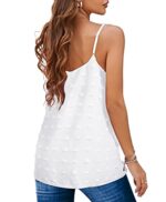Aokosor Women's Swiss Dot Chiffon Sleeveless Tank