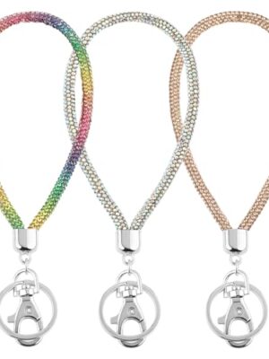 Teaaha 3 PCS Rhinestone Wristlet Keychain for Women