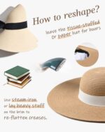 FURTALK Women's UPF 50 Foldable Wide Brim Straw Hat