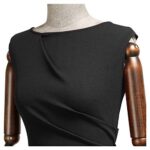 MIUSOL Women's Vintage Pleated Sleeveless Pencil Dress