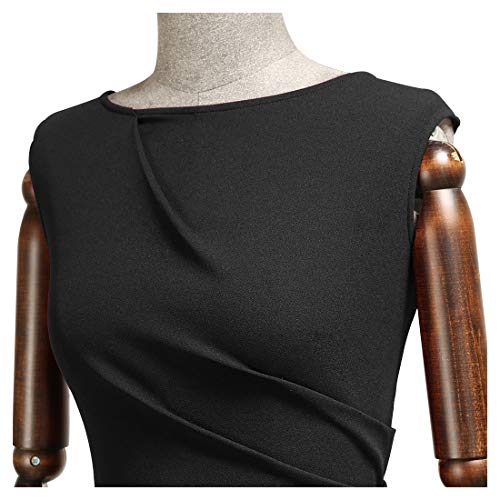 MIUSOL Women's Vintage Pleated Sleeveless Pencil Dress