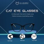 TECH-LINE-DIRECT Black Cat Eye Glasses Frames Women