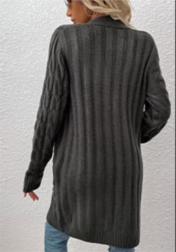 Beskie Women's Long Sleeve Open Front Cardigan with Pockets