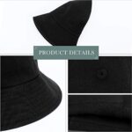 ECOMBOS Cotton Bucket Hat for Women Men Teens