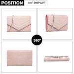 Miss Lulu Women's Clutches Evening Bag for Weddings