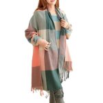 Miss Lulu Women Winter Soft Tartan Check Wool Scarf