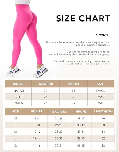 JOYSPELS Seamless Butt Lifting High Waist Yoga Leggings