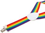 Rainbow Suspenders for Adults - Adjustable Y Back