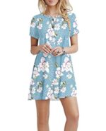 AUSELILY Women's Summer Casual T-Shirt Dress with Pockets