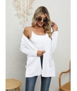 Yommay Women's Loose Casual Lightweight V-neck Cardigan
