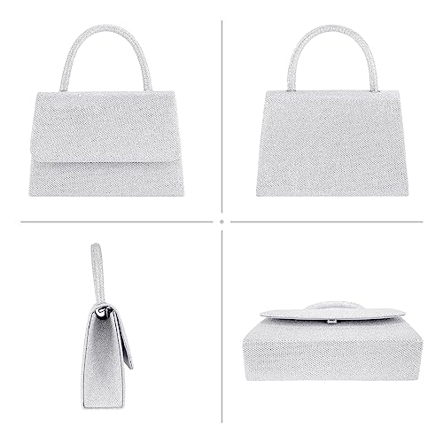 Larcenciel Sparkly Women's Clutch with Detachable Chain