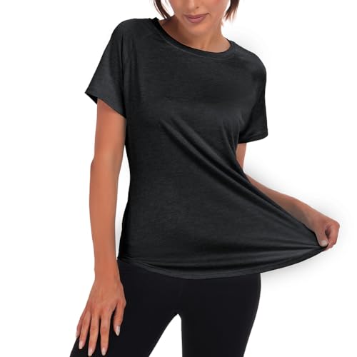 Jlowesun Women's Gym Quick Dry Short Sleeve Top