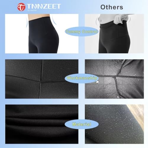 TNNZEET Women's High Waisted Cycling Shorts for Gym