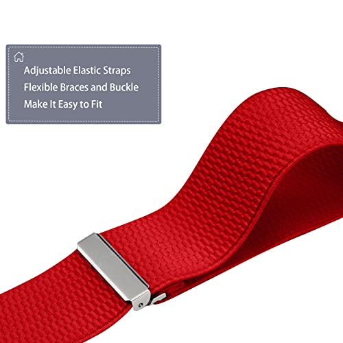Dresime 40mm X-Shape Heavy Duty Adjustable Suspenders