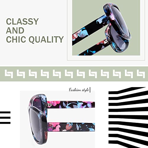 LVIOE Polarised Rectangular Sunglasses with UV Protection