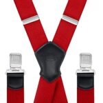 Dresime 40mm X-Shape Heavy Duty Adjustable Suspenders