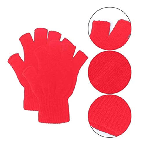 Winter Warm Knitted Half Finger Gloves (Unisex)