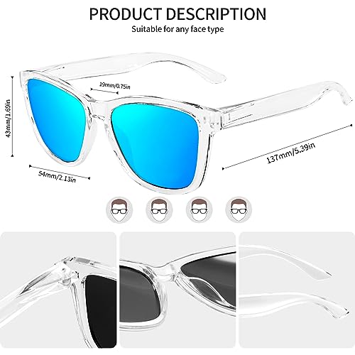 Joopin Polarised Unisex Sunglasses UV Protection Retro
