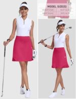 MoFiz Women's Pleated Tennis Skirt with Pockets