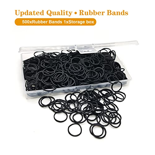 Black Elastic Hair Bands, Yedtreg 500pcs with Box