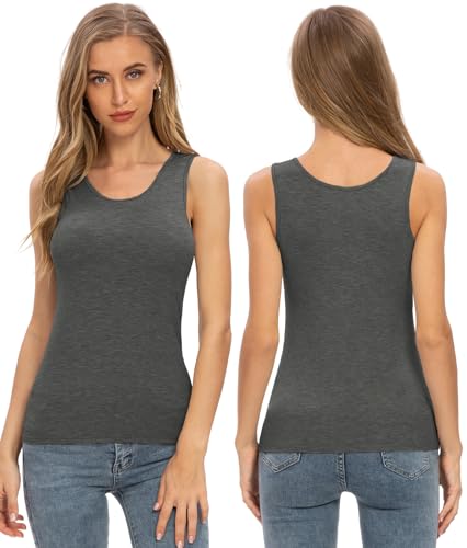Knuffnee Women's Sleeveless Tank Tops 4-Pack