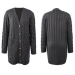 Beskie Women's Long Sleeve Open Front Cardigan with Pockets