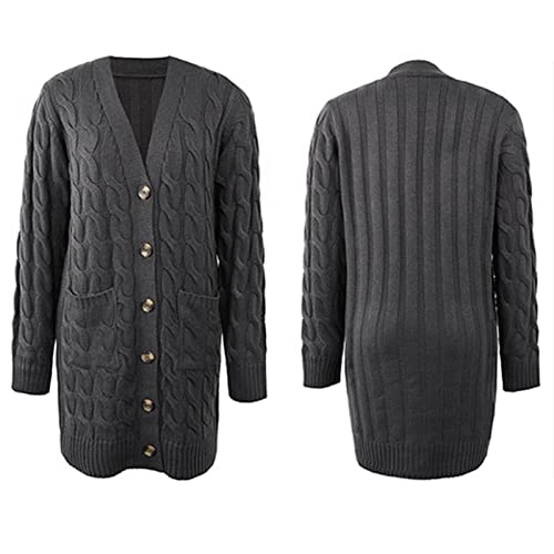 Beskie Women's Long Sleeve Open Front Cardigan with Pockets