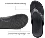 KuaiLu Women's Yoga Mat Flip Flops with Arch Support