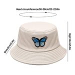 XYIYI Embroidery Cotton Bucket Hat for Women Girls