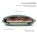 befen Small Leather Clutch Bag - Forest Green