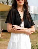 Aottori Women Bolero Shrug Chiffon Cropped Cardigan