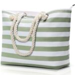 KALIDI Extra Large Waterproof Beach Tote with Pockets