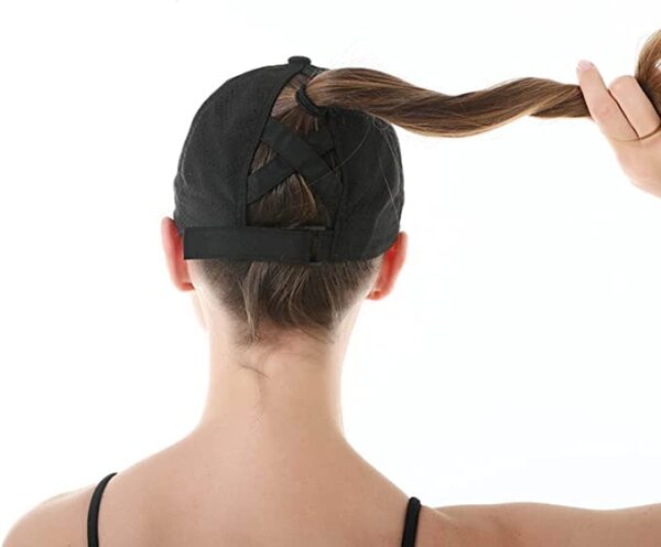 Women's Criss Cross Ponytail Baseball Cap, Quick Drying Mesh