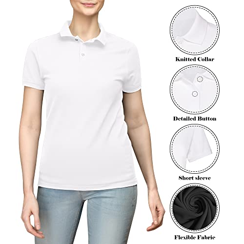 Love My Fashions® Women's Polo Shirt with Knitted Collar