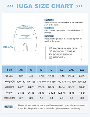 IUGA Women's High Waisted Tummy Control Gym Shorts