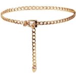 TIESOME Adjustable Gold Metal Waist Chain for Women