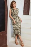AUSELILY Women Maxi Dress with Pockets and Ruffle Sleeves