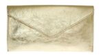 Craze London Italian Suede Large Envelope Clutch Bag