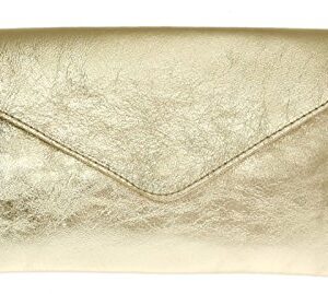 Craze London Italian Suede Large Envelope Clutch Bag