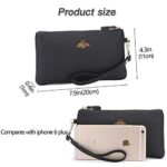 imeetu Women's Leather Wristlet Clutch Wallet