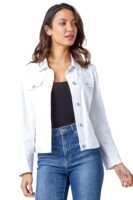 Roman Originals Women's Stretch Denim Jacket - Casual Smart