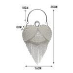 BDXMKS Women Tassel Evening Bag Diamond Beads Clutch
