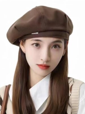 SamHeng Wool Beret Hats for Women - Winter Autumn