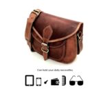 Firu Handmade Vintage Brown Leather Crossbody Bag