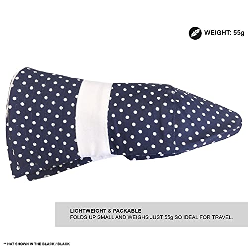 TOSKATOK® UPF 50+ Reversible Cotton Polka Dot Sun Hat